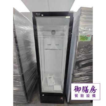 單門玻璃冷藏冰箱 (外黑內白)